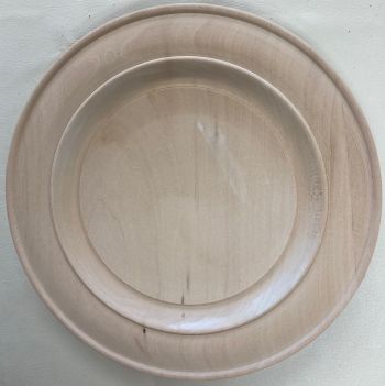 11 Inch Scooped Wood Plate